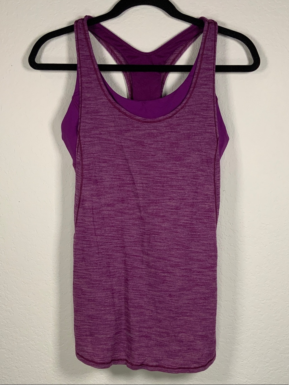 lululemon Purple Layered Racerback Tank